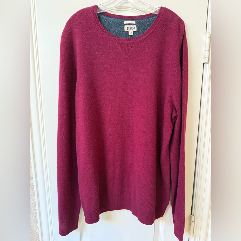 1901 Cashmere Sweater Burgundy Size XXL
